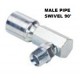 Male Pipe Swivel 90°